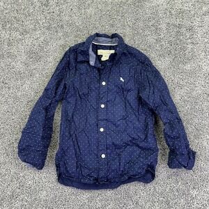 L.O.G.G. Shirt Boys 5-6 Years Blue Polka Dot Long Sleeve Button Up Casual